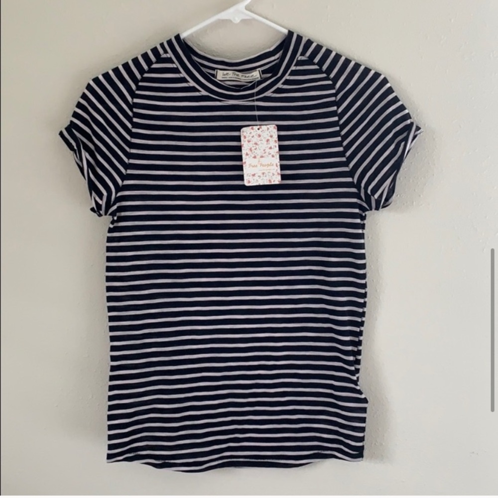 Free People Night Sky Striped Tee